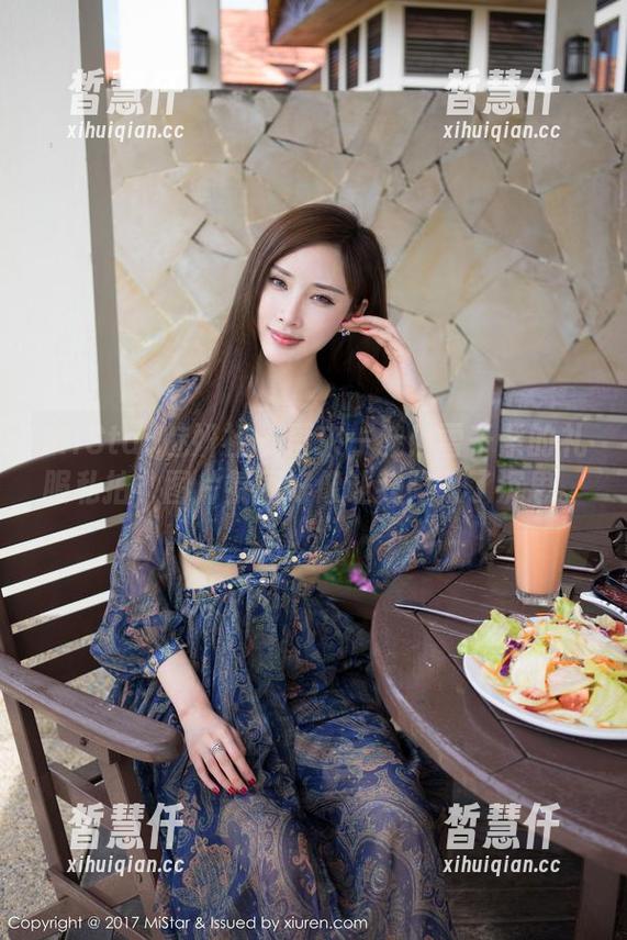 MiStar魅妍社 - 再来一波！雪千紫的礼服私拍，图片氛围好像让我陷入了沉思。