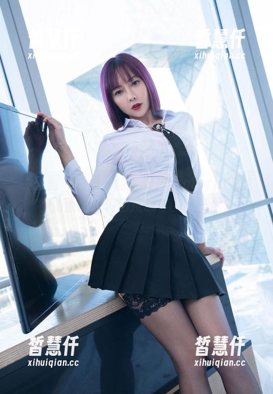 微密圈 - 图册一翻，果儿Victoria的丝袜清新绿，悄悄挑战你的审美观。